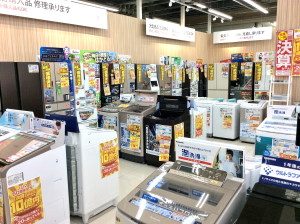 冷蔵庫・洗濯機コーナー