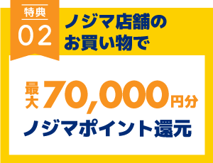 ノジマのお買い物で