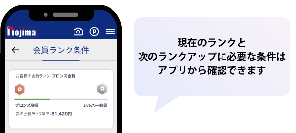 次のランクまでの金額