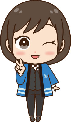 グラフの上ののべこイラスト
