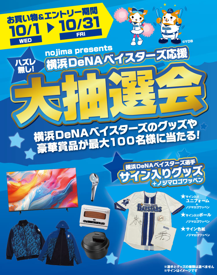 横浜DeNAベイスターズ応援大抽選会トップ画像PC
