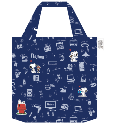 スヌーピーのオリジナルエコバッグ画像