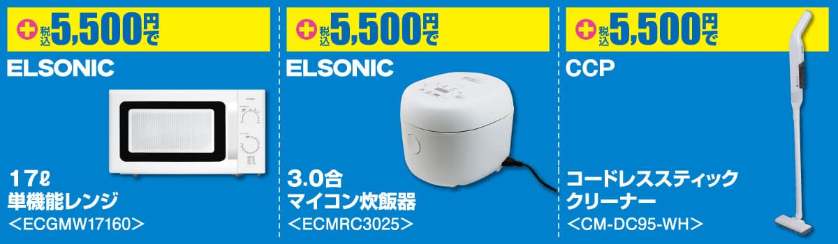 西日本用お手軽セット（60Hz）下部のプライス