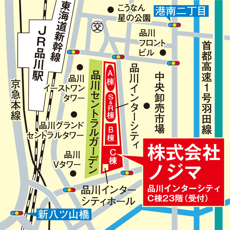 ノジマ本部 地図