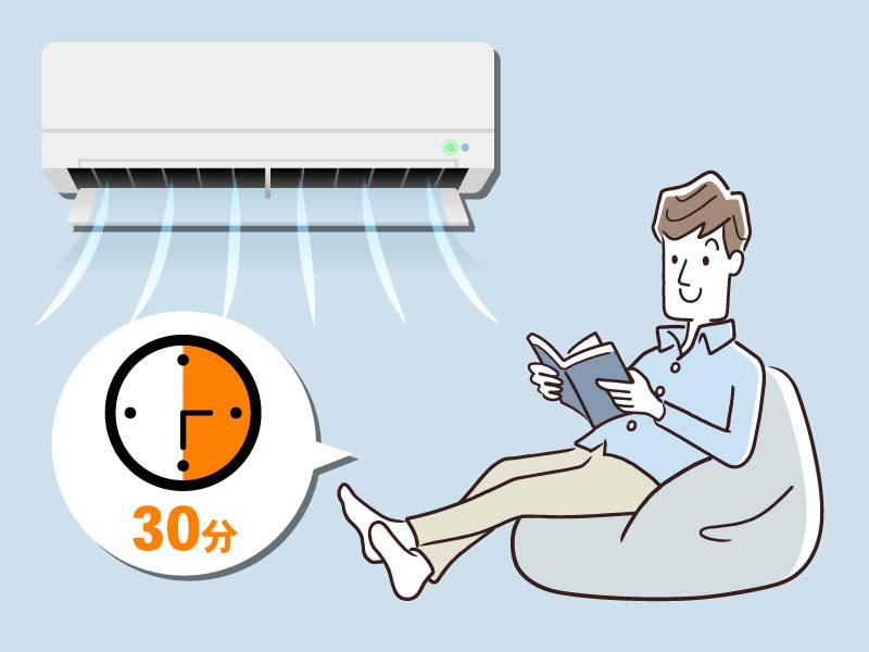 エアコン試運転STEP2