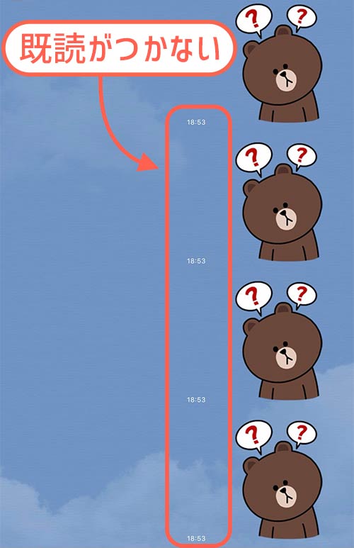 メッセージに既読が付いていない場合、ブロックの可能性は10%